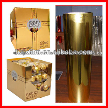 gold PET paper board film